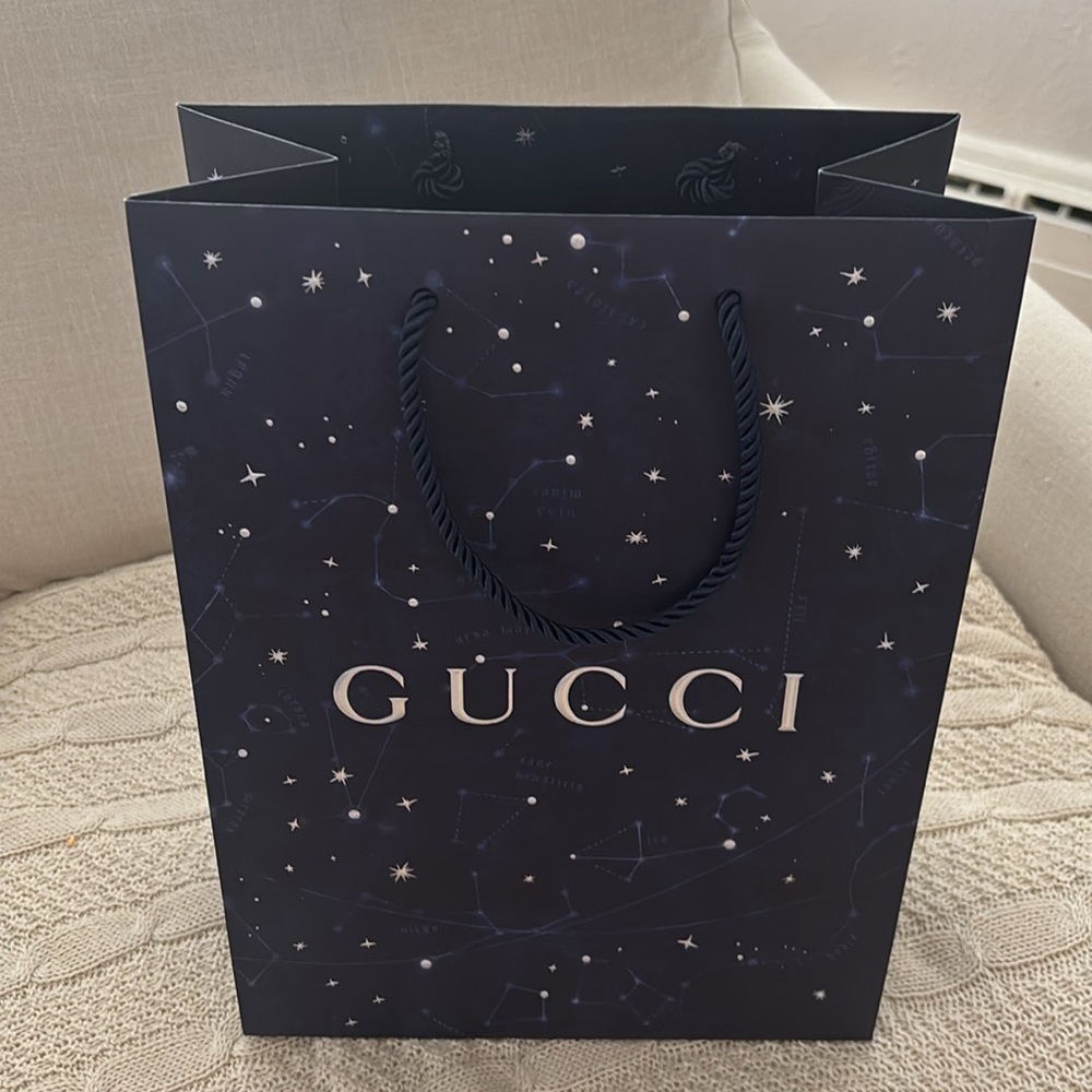 Gucci Dark Blue Starry Galaxy Gift Bag - Picture 2 of 3